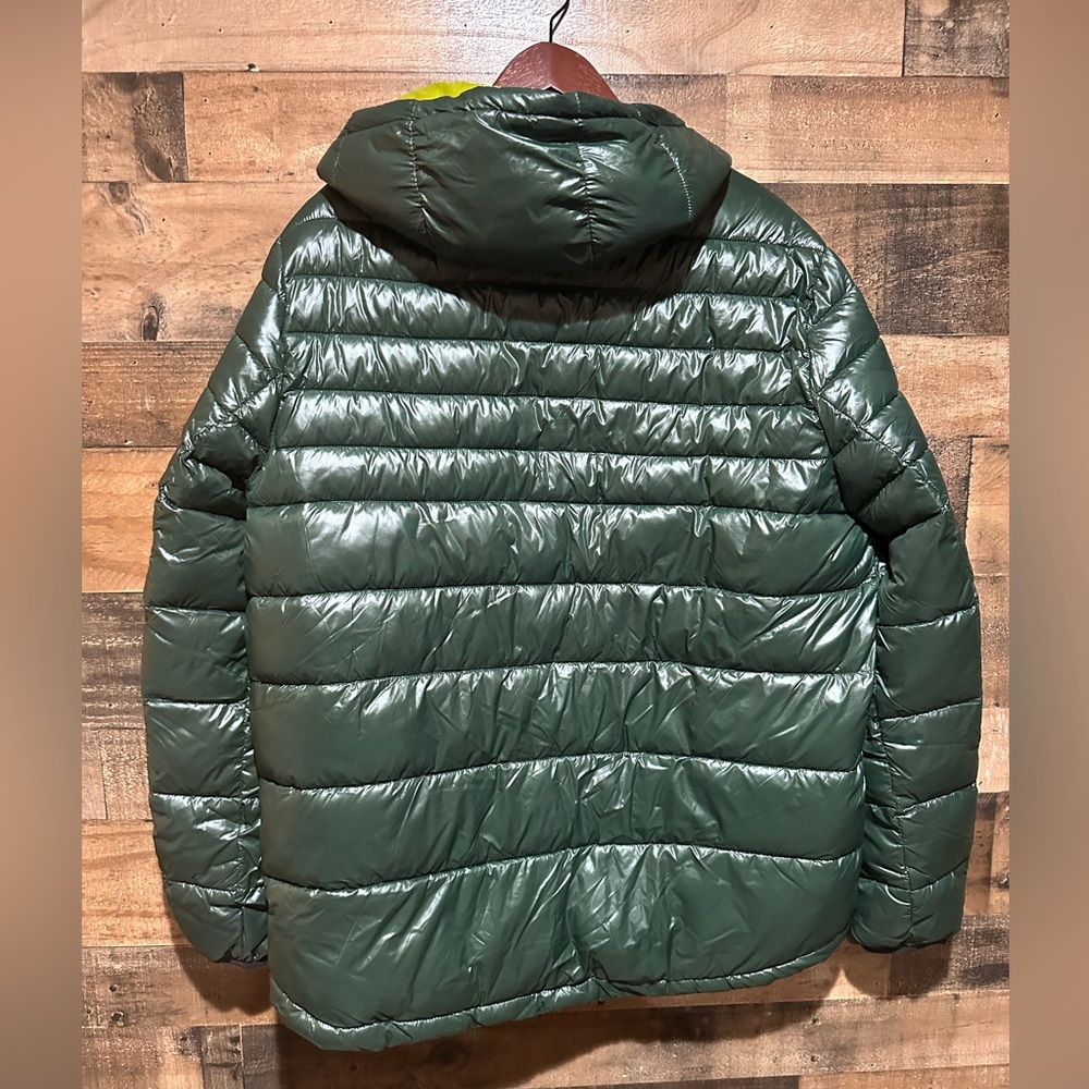 Noize Green Puffer Jacket Womens Full zip hooded - Picture 5 of 5